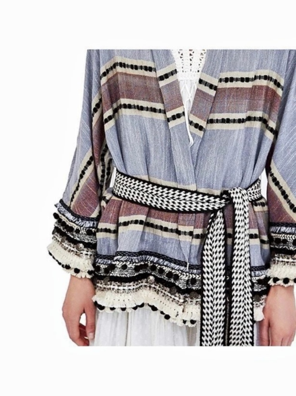 New with tags! Zara Belted Moroccan Kimono Cardigan